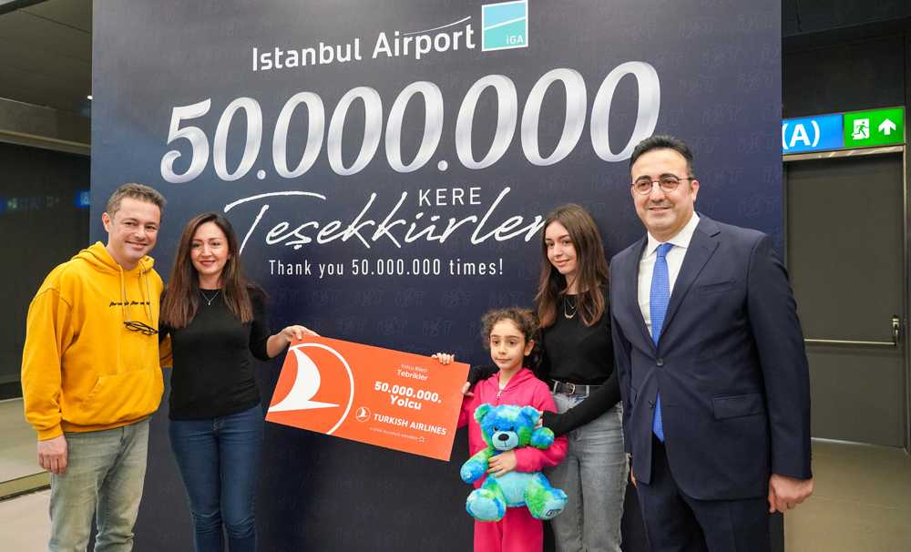 İstanbul Havalimanı, 50 Milyon Yolcuya Ulaştı  
